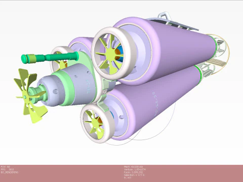 Russian Single bomb bundle RBS-100 AO 25 33 3D printable Moulage 3D Model