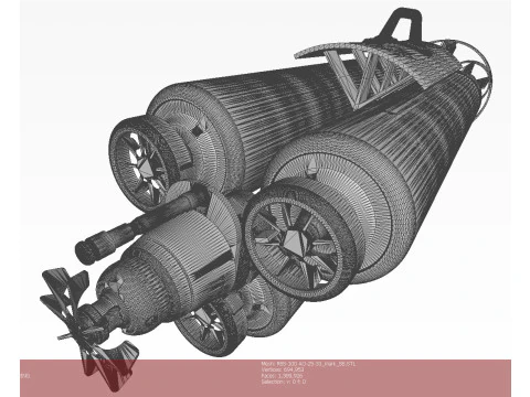 Russian Single bomb bundle RBS-100 AO 25 33 3D printable Moulage 3D Model
