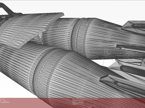 Russian Single bomb bundle RBS-100 AO 25 33 3D printable Moulage Modèle 3D