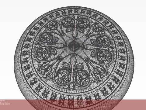 Chips Backgammon Checkers Europe pattern medieval style 3D print model Modello 3D
