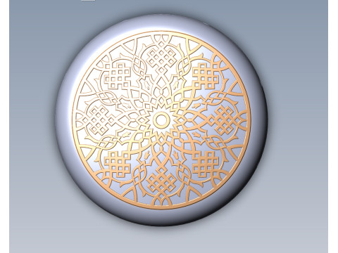 Chip Backgammon Checkers Turkish pattern style 3D printably 3D print model 3D-Modell