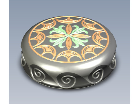 Chips Backgammon and Checkers Ancient Roman style 3D print model Modèle 3D