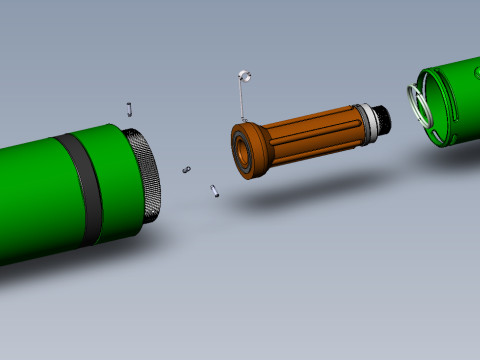 Incendiary mine-grenade ZMG special forces 3Dprintable Moulage 3D-Modell
