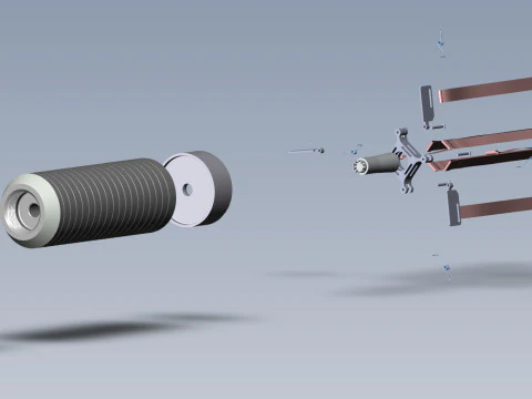 9H24 fragmentation submunition 3D printable moulage 3D Model