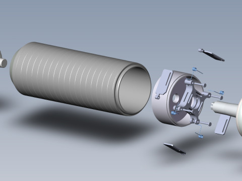 9H24 fragmentation submunition 3D printable moulage 3D Model