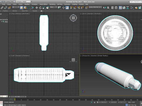 9H24 fragmentation submunition 3D printable moulage 3D Model