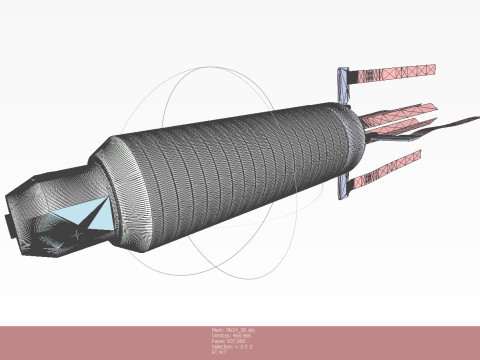 9H24 fragmentation submunition 3D printable moulage 3D Model