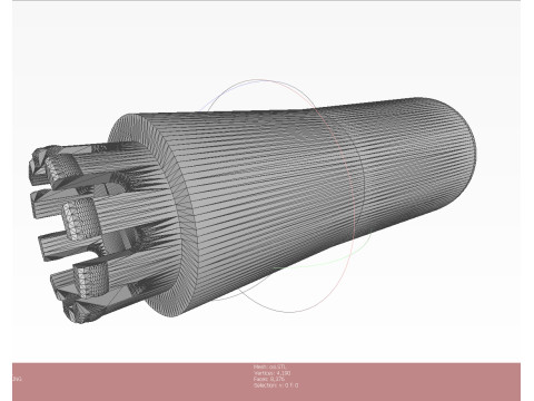 9H24 fragmentation submunition 3D printable moulage 3D Model