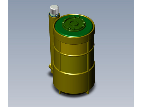 POB anti-personnel fragmentation jumping land mine of Russia 3D printable moulage Modelo 3D