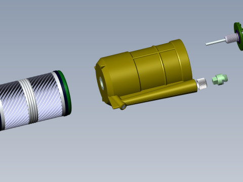 POB anti-personnel fragmentation jumping land mine of Russia 3D printable moulage Modelo 3D