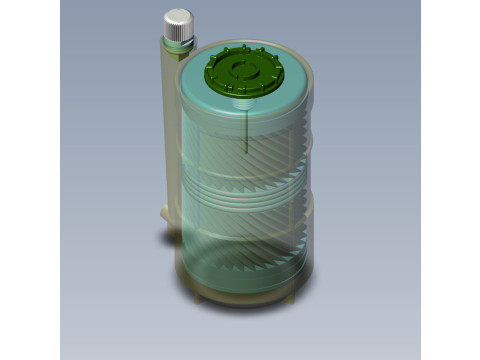 POB anti-personnel fragmentation jumping land mine of Russia 3D printable moulage Modelo 3D