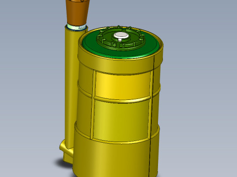 POB anti-personnel fragmentation jumping land mine of Russia 3D printable moulage Modelo 3D