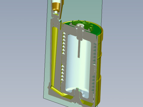 POB anti-personnel fragmentation jumping land mine of Russia 3D printable moulage Modelo 3D
