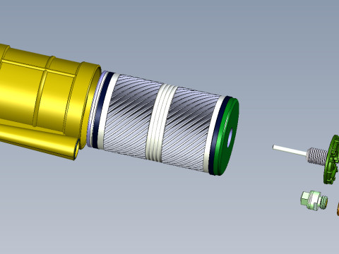 POB anti-personnel fragmentation jumping land mine of Russia 3D printable moulage Modelo 3D