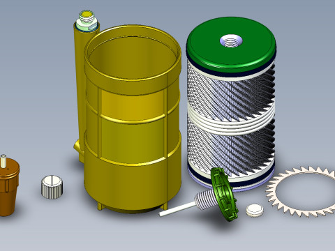 POB anti-personnel fragmentation jumping land mine of Russia 3D printable moulage Modelo 3D