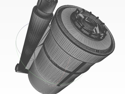 POB anti-personnel fragmentation jumping land mine of Russia 3D printable moulage Modelo 3D