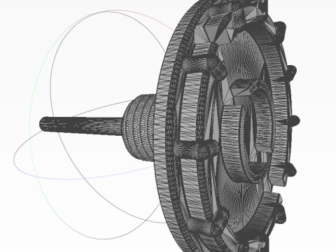POB anti-personnel fragmentation jumping land mine of Russia 3D printable moulage Modelo 3D