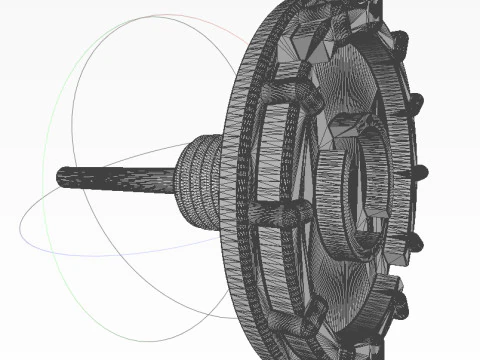 Fragmentasi anti-personel POB melompati ranjau darat moulage Rusia yang dapat dicetak 3D Model 3D