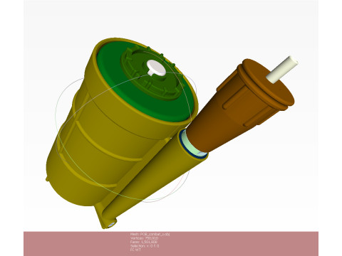 POB anti-personnel fragmentation jumping land mine of Russia 3D printable moulage Modelo 3D