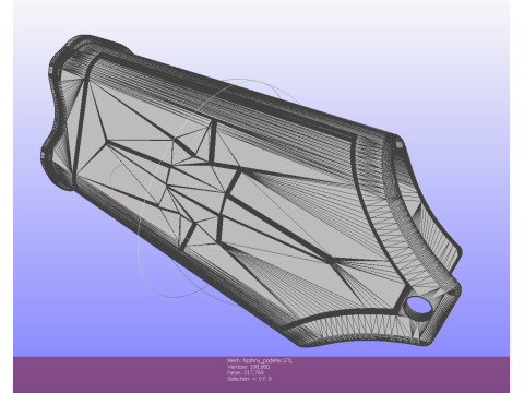 Officers dirk of the Ukrainian Navy in full assembly 3D Model