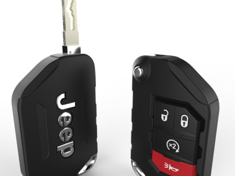 Car key smart - JEEP WRANGLER 3D Model
