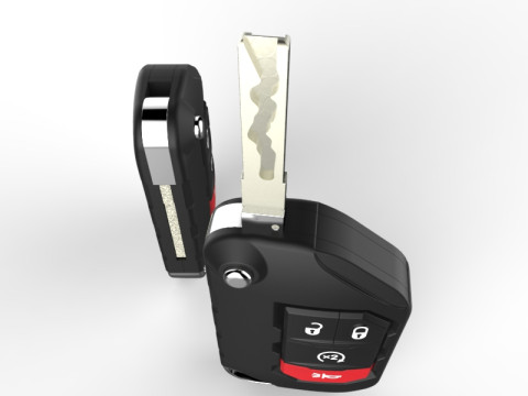 Car key smart - JEEP WRANGLER 3D Model