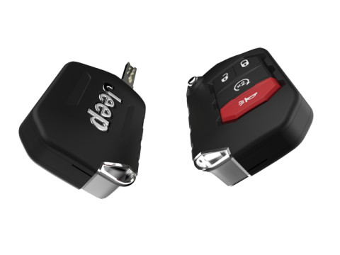 Car key smart - JEEP WRANGLER 3D Model