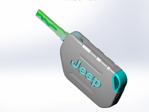 Car key smart - JEEP WRANGLER 3D Model