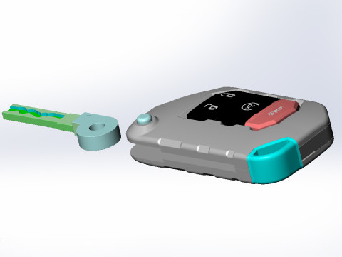 Car key smart - JEEP WRANGLER 3D Model