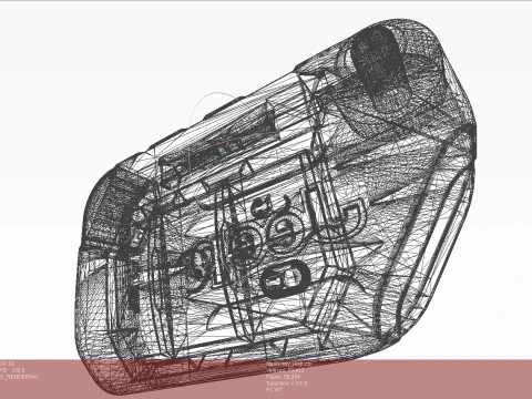 Car key smart - JEEP WRANGLER 3D Model