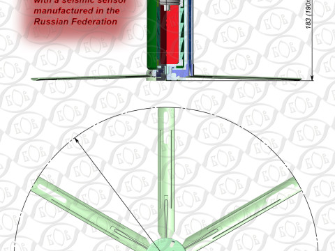 POM 3 Russian Anti personnel fragmentation landmine 3Dprinable moulage Modelo 3D