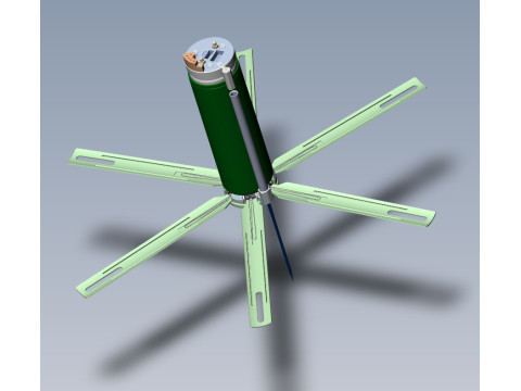 POM 3 Russian Anti personnel fragmentation landmine 3Dprinable moulage Modelo 3D
