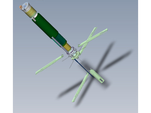 POM 3 Russian Anti personnel fragmentation landmine 3Dprinable moulage Modelo 3D