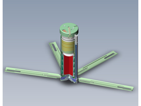 POM 3 Russian Anti personnel fragmentation landmine 3Dprinable moulage Modelo 3D