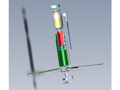POM 3 Russian Anti personnel fragmentation landmine 3Dprinable moulage Modelo 3D