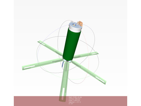POM 3 Russian Anti personnel fragmentation landmine 3Dprinable moulage Modelo 3D