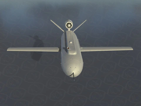 Ukrainian cruise missile drone PEKLO Detailed engineering 3D Model