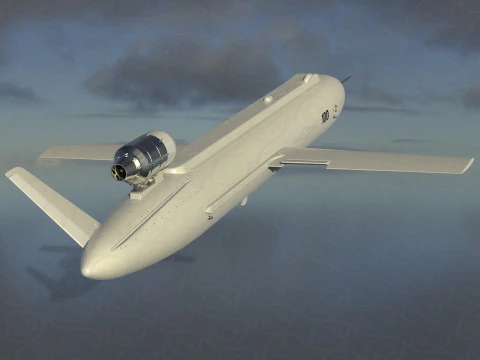 Ukrainian cruise missile drone PEKLO Detailed engineering 3D Model