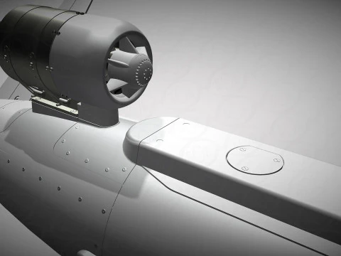 Ukrainian cruise missile drone PEKLO Detailed engineering 3D Model