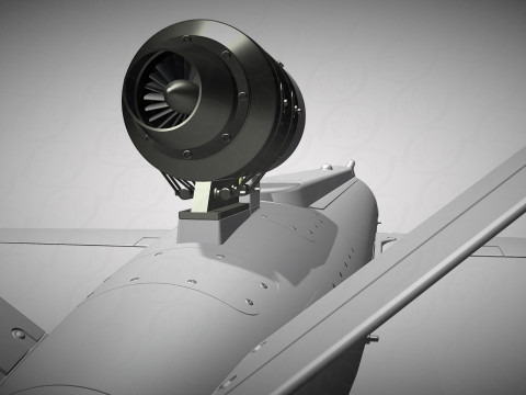 Ukrainian cruise missile drone PEKLO Detailed engineering Modello 3D
