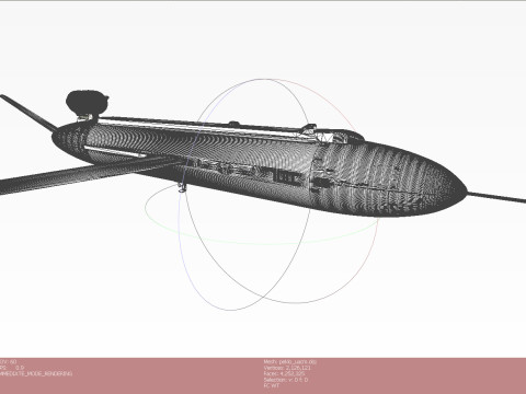 Ukrainian cruise missile drone PEKLO Detailed engineering Modello 3D