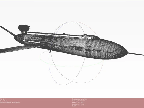 Ukrainian cruise missile drone PEKLO Detailed engineering 3D Model