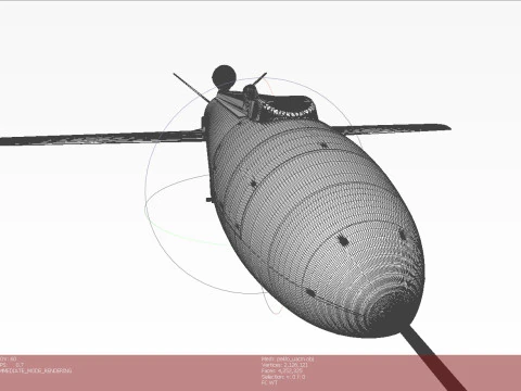 Ukrainian cruise missile drone PEKLO Detailed engineering 3D Model