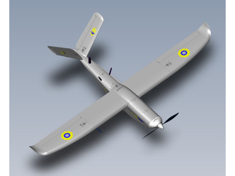 Ukrainian UAV GOR Tactical military reconnaissance drone 3D मॉडल
