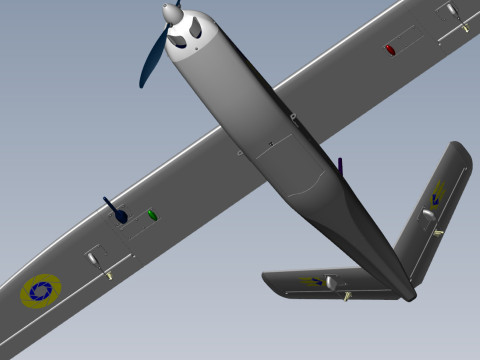 Ukrainian UAV GOR Tactical military reconnaissance drone 3D मॉडल