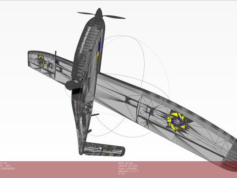Ukrainian UAV GOR Tactical military reconnaissance drone 3D मॉडल