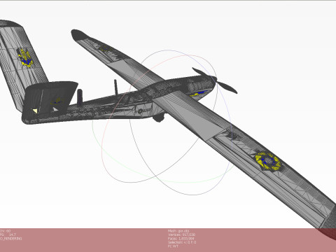 Ukrainian UAV GOR Tactical military reconnaissance drone 3D मॉडल
