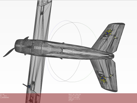 Ukrainian UAV GOR Tactical military reconnaissance drone 3D मॉडल