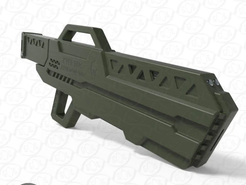 Antidrone Rifle electronic counter-UAV device KVERTUS AD MW 3D Model