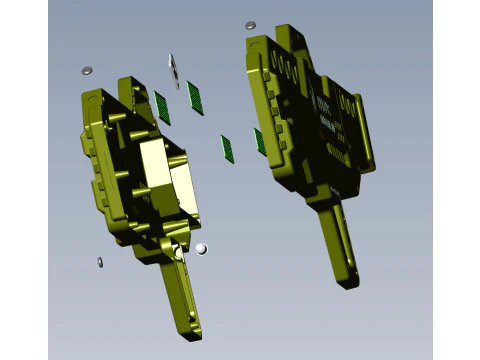 Antidrone Rifle electronic counter-UAV device KVERTUS AD MW 3D Model